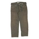 LEVI'S 501 Womens Regular Fit Straight Denim W31 L26 Brown Cotton Blend Button