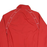 NIKE Mens Red Basketball Sports Zip Jacket M Polyester Blend Plain Lightweight