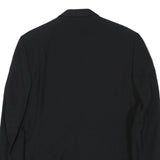 CONCORD Mens Black Wool Blend Tailored Jacket S Button Closure Plain