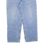 CARHARTT Mens Jeans Blue Regular Straight Denim Medium W38 L28 Workwear Zip