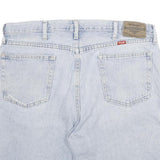 WRANGLER Mens Denim Blue Cotton Casual Shorts L W36 Printed Logo