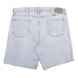 WRANGLER Mens Denim Blue Cotton Casual Shorts L W36 Printed Logo
