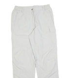 SCHOFFEL Womens Polyester Blend White Regular Straight Trousers W30 L32 Outdoor