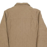 BOGNER Womens Beige Quilted Jacket L Button Closure Regular Fit Classic Style