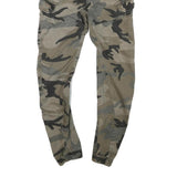 FSBN Mens Slim Cotton Blend Camouflage Slim Tapered Trousers W30 L29
