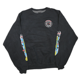 CHAMPION Mens Black Fountain Poker Run Crew Neck XL Cotton Blend Sweatshirt