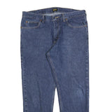 LEE Mens Regular Fit Blue Denim Classic Jeans W38 L30 Zip Cotton Blend