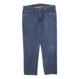 LEE Mens Regular Fit Blue Denim Classic Jeans W38 L30 Zip Cotton Blend