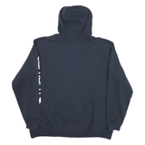CARHARTT Mens Navy Blue Pullover Hoodie 2XL Cotton Blend Logo Print