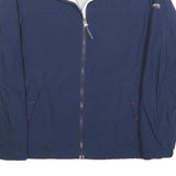 COLUMBIA Womens Navy Blue Jacket S Polyester Blend Zip Plain Outdoor Comfortable