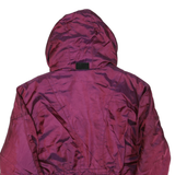 FIRE N ICE Womens Maroon Jacket S Polyester Blend Hooded Zip Outdoor