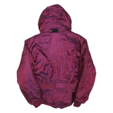 FIRE N ICE Womens Maroon Jacket S Polyester Blend Hooded Zip Outdoor