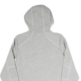 COLUMBIA Womens Grey Cotton Blend Jacket L Hooded Zip Casual Outdoor