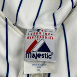 Brewers Majestic Striped Jersey - XL White Polyester