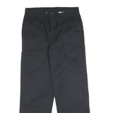DICKIES Mens Cotton Blend Black Regular Straight Trousers W32 L32 Workwear