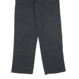 DICKIES Mens Cotton Blend Black Regular Straight Trousers W32 L32 Workwear