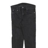 LEVI'S 502 Mens Black Slim Jeans Denim W31 L27 Stylish Zip Closure
