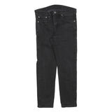 LEVI'S 502 Mens Black Slim Jeans Denim W31 L27 Stylish Zip Closure