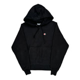 Reverse Weave Champion Hoodie - Small Black Cotton Blend