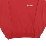 CHAMPION Mens Red Cotton Blend Crew Neck M Sweatshirt Pullover Casual