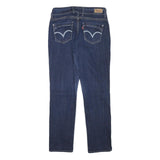 LEVI'S Womens Regular Fit Blue Denim Jeans W29 L28 Classic Cotton Blend Zip