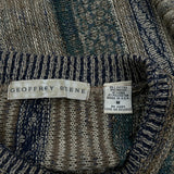 Unbranded Striped Sweater - Medium Brown Cotton Blend