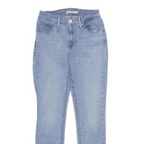 LEVI'S Classic Mid Rise Skinny Womens Jeans Blue Denim Light W27 L30 Stretch