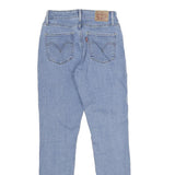 LEVI'S Classic Mid Rise Skinny Womens Jeans Blue Denim Light W27 L30 Stretch