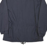 VCV Mens Navy Blue Jacket L Polyester Blend Plain Zip Relaxed Fit Casual