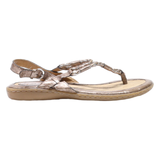 BORN Strappy Sandals Gold Synthetic Womens UK 5