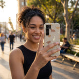 London Fog Retriever Energy Samsung Galaxy S25 Case - Lifestyle photo showing phone case in use