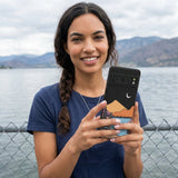 Black Night Trails Google Pixel 8 Pro Case - Lifestyle photo showing phone case in use