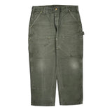 Carhartt Double Knee Carpenter Trousers - 35W 29L Grey Cotton