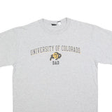 GEAR FOR SPORTS Mens Grey University Of Colorado Dad Graphic T-Shirt L Short