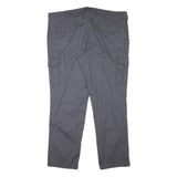 WALBUSCH Mens Slim Grey Cargo Trousers W42 L31 Zip Closure Comfortable
