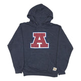 RETRO BRAND Mens Navy Blue Hoodie M Cotton Blend Pullover Sweatshirt