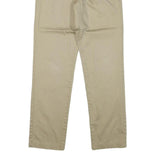 DOCKERS Mens Cotton Blend Beige Regular Fit Straight Leg Trousers W27 L29