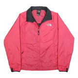 THE NORTH FACE Womens Red And Black Outdoor Jacket M Polyester Zip Plain