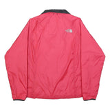 THE NORTH FACE Womens Red And Black Outdoor Jacket M Polyester Zip Plain