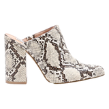 STEVE MADDEN Block Heels Beige Synthetic Womens UK 4