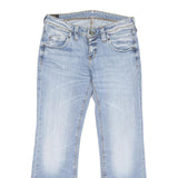 LEE Womens Regular Fit Bootcut Denim Light Blue W32 L28 Classic Cotton Blend