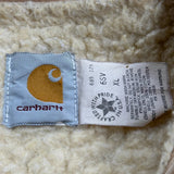 80S Carhartt Sherpa Lined Vest - XL Brown Cotton