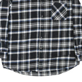 ANCHORACE Mens Black & White Check Shirt 2XL Long Sleeve Cotton Blend Casual