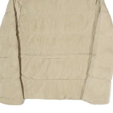 ZARA Womens Beige Lightweight Puffer Jacket M Polyester Blend Casual Outerwear