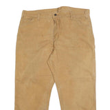 DICKIES Mens Jeans Beige Regular Straight Denim W40 L29 Workwear Pockets Zip