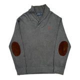 Polo By Ralph Lauren Collared Jumper - XL Grey Cotton