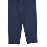 ALFRED DUNNER Womens Classic Navy Blue Trousers W22 L27 Elasticated Waist Plain