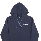 ADIDAS Womens Navy Blue Terrex Pullover Hoodie XS Lightweight Sportswear