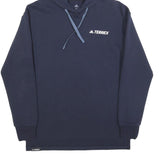 ADIDAS Womens Navy Blue Terrex Pullover Hoodie XS Lightweight Sportswear