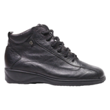 FINN COMFORT Chukka Boots Black Leather Womens UK 5.5